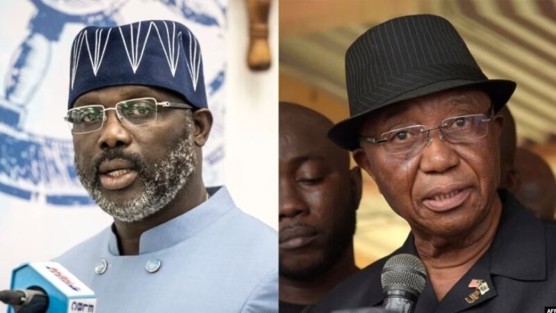 Liberia: les résultats définitifs confirment le second tour entre George Weah et Joseph Boakai